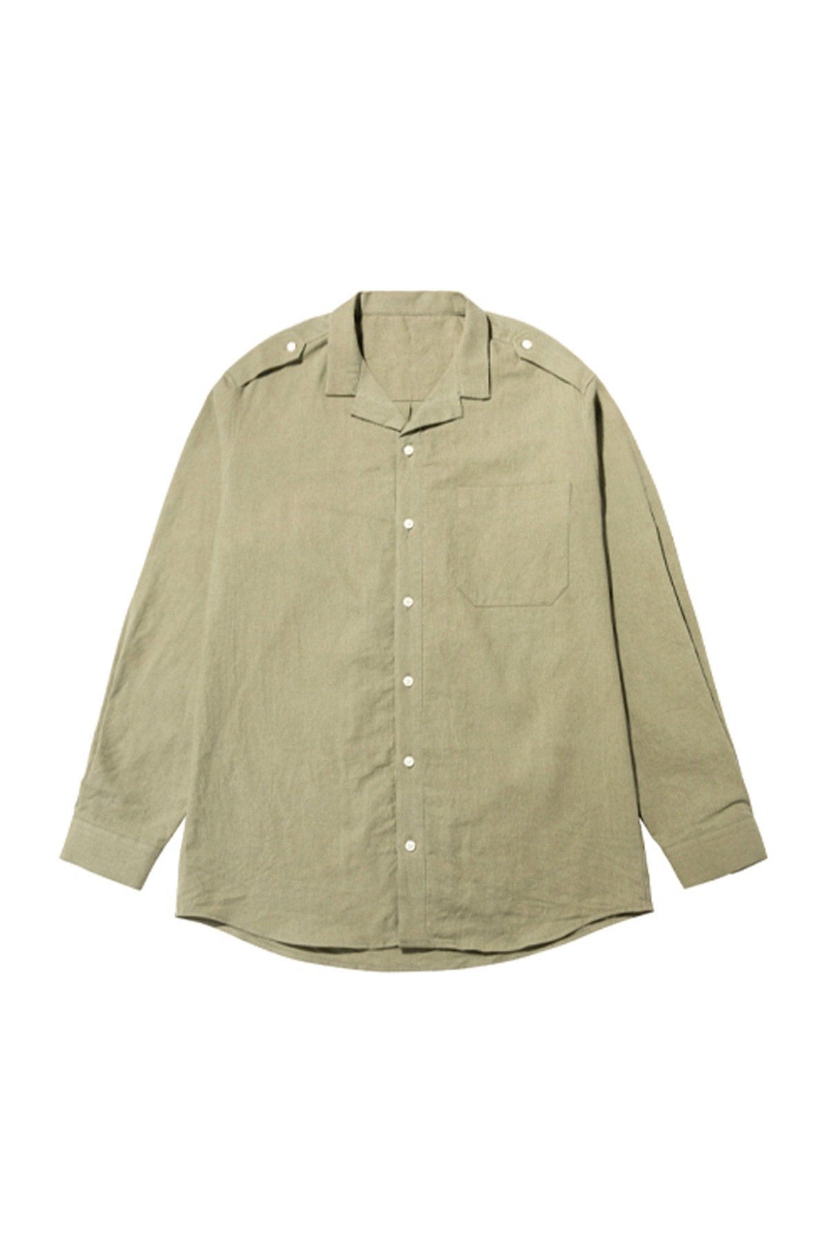 Nakama wide collar shirt (kakhi) jp40