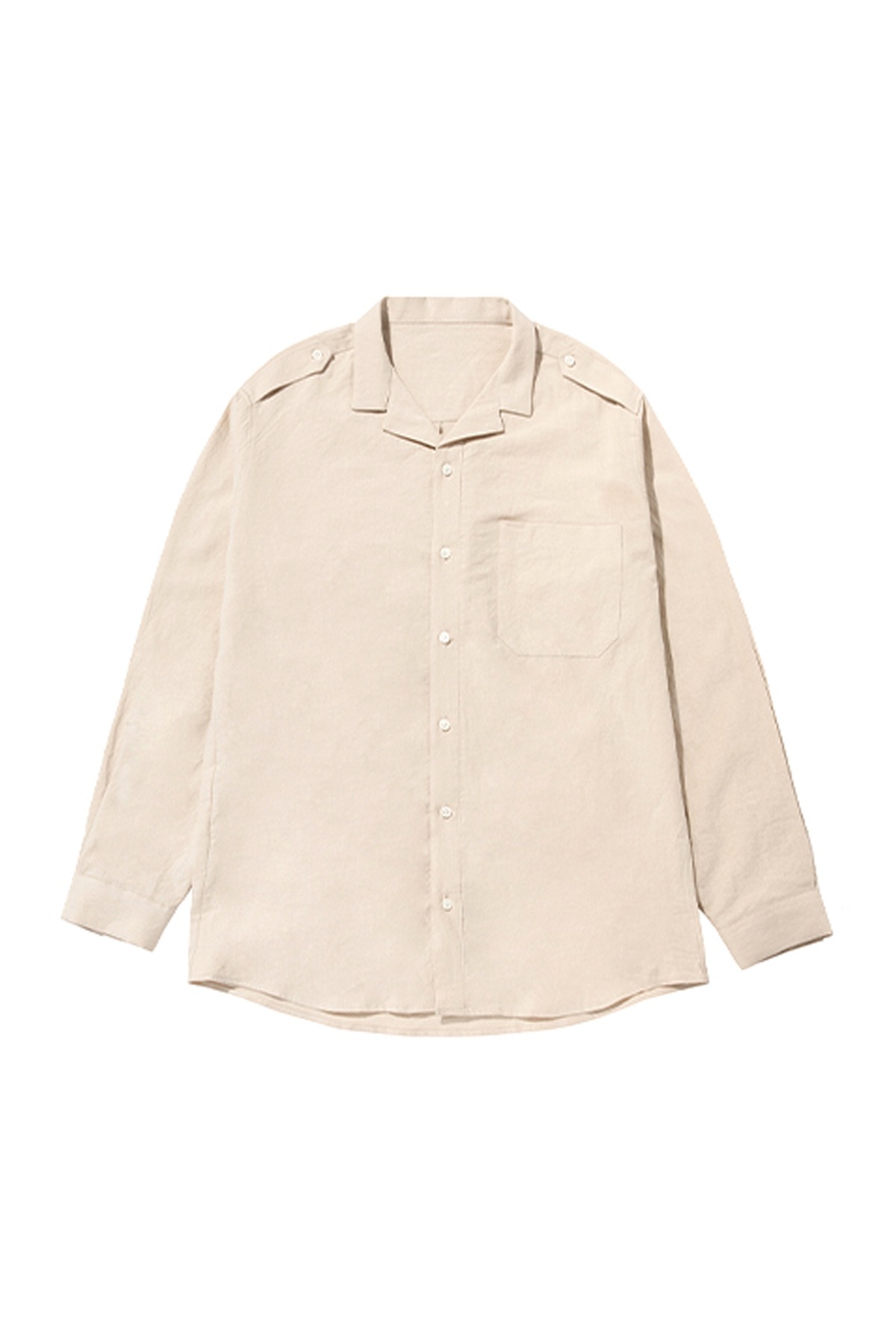 Nakama wide collar shirt (beige) #jp39
