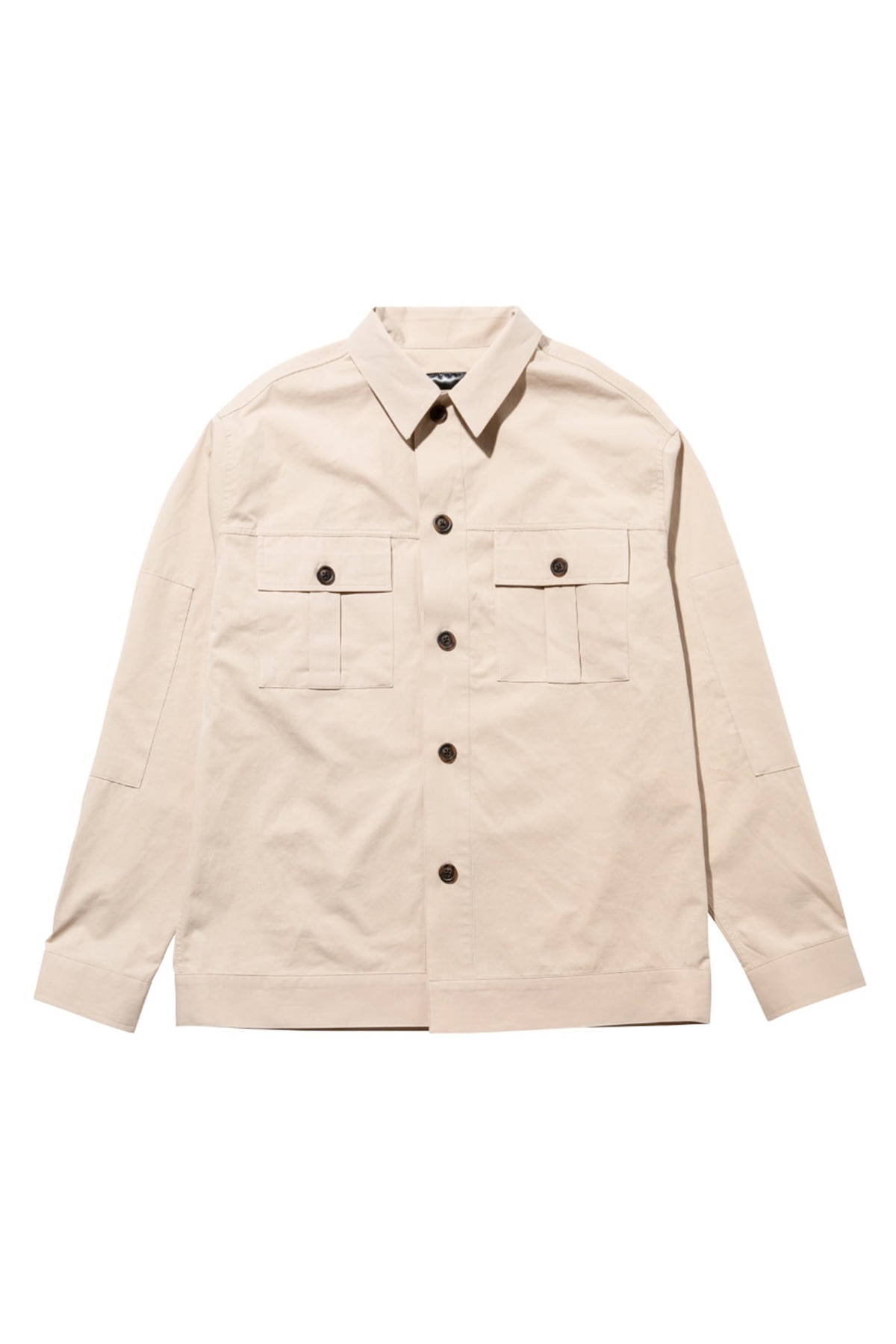 #jp36 Fatigue pocket shirt jacket (beige)