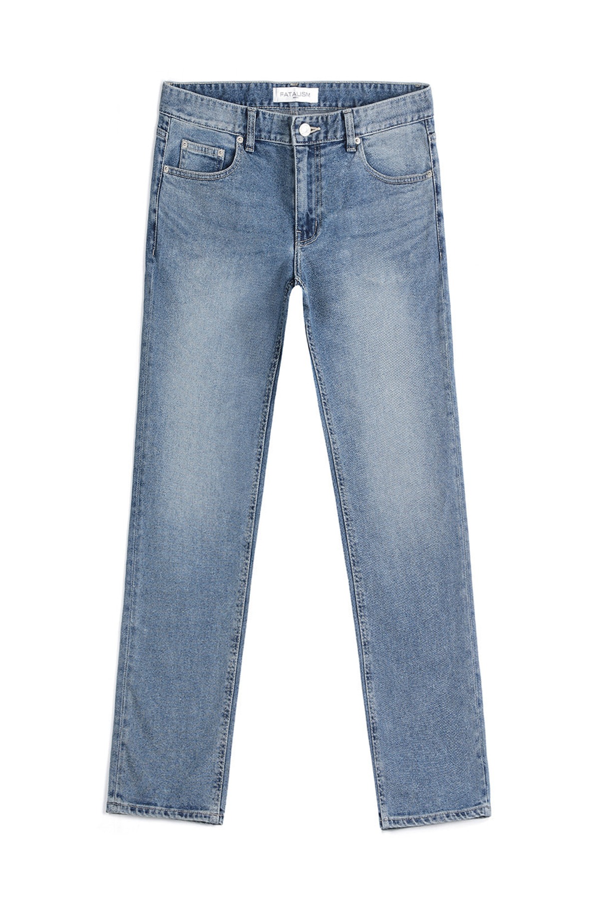#0209 easy blue slim crop jeans