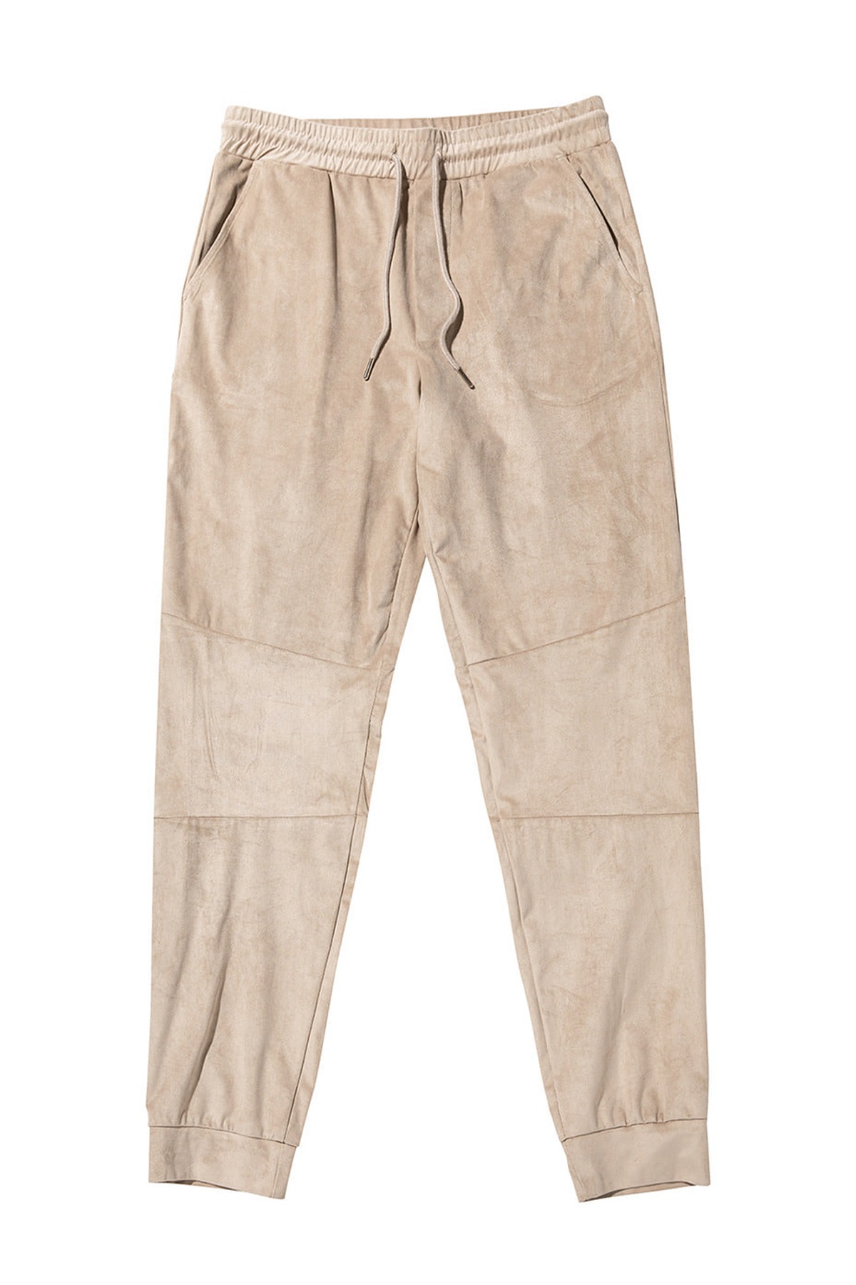 #jp05 Suede loose fit pants (beige)