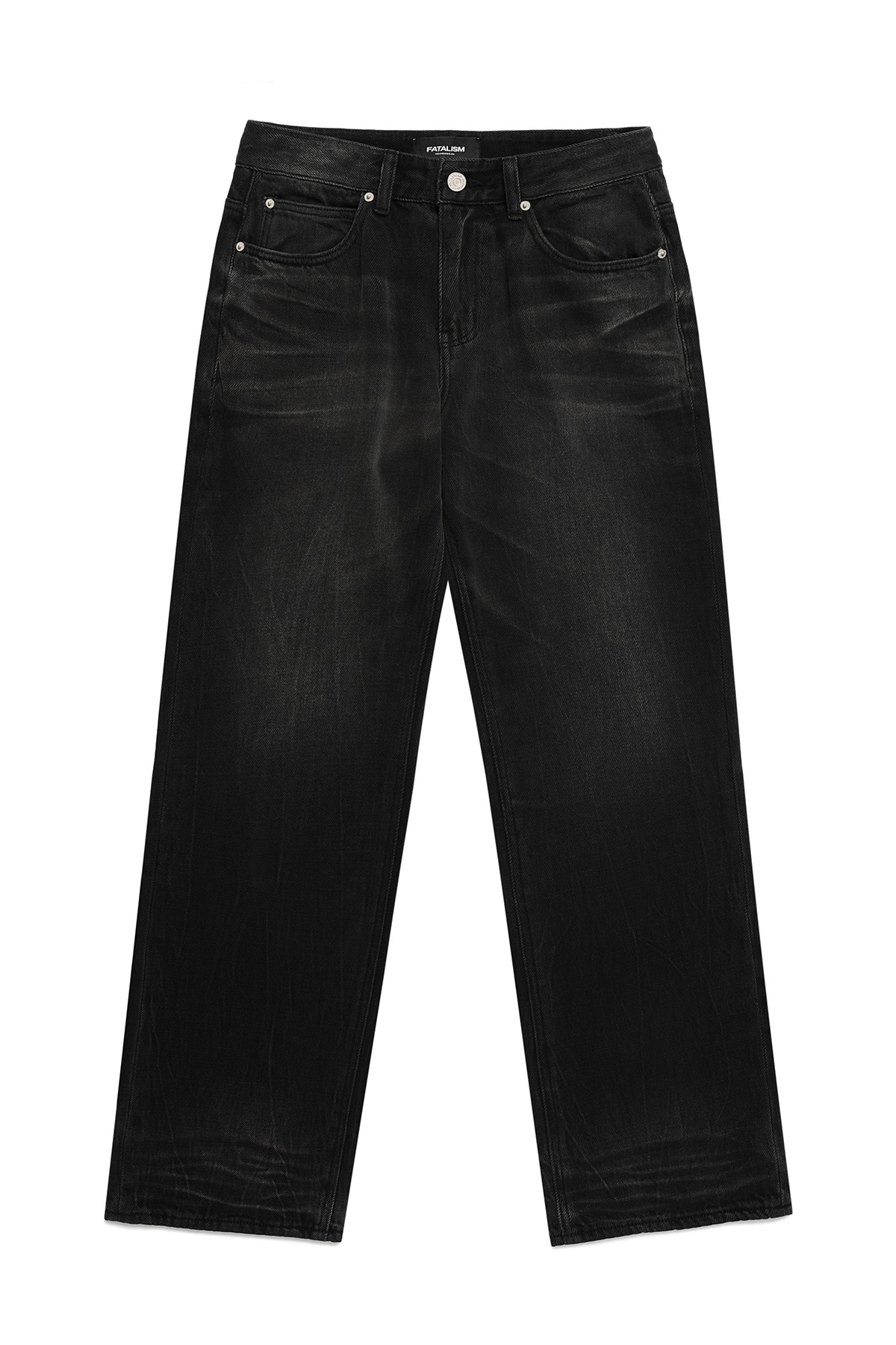 #0305 Vintage popliteus destoryed wide jeans